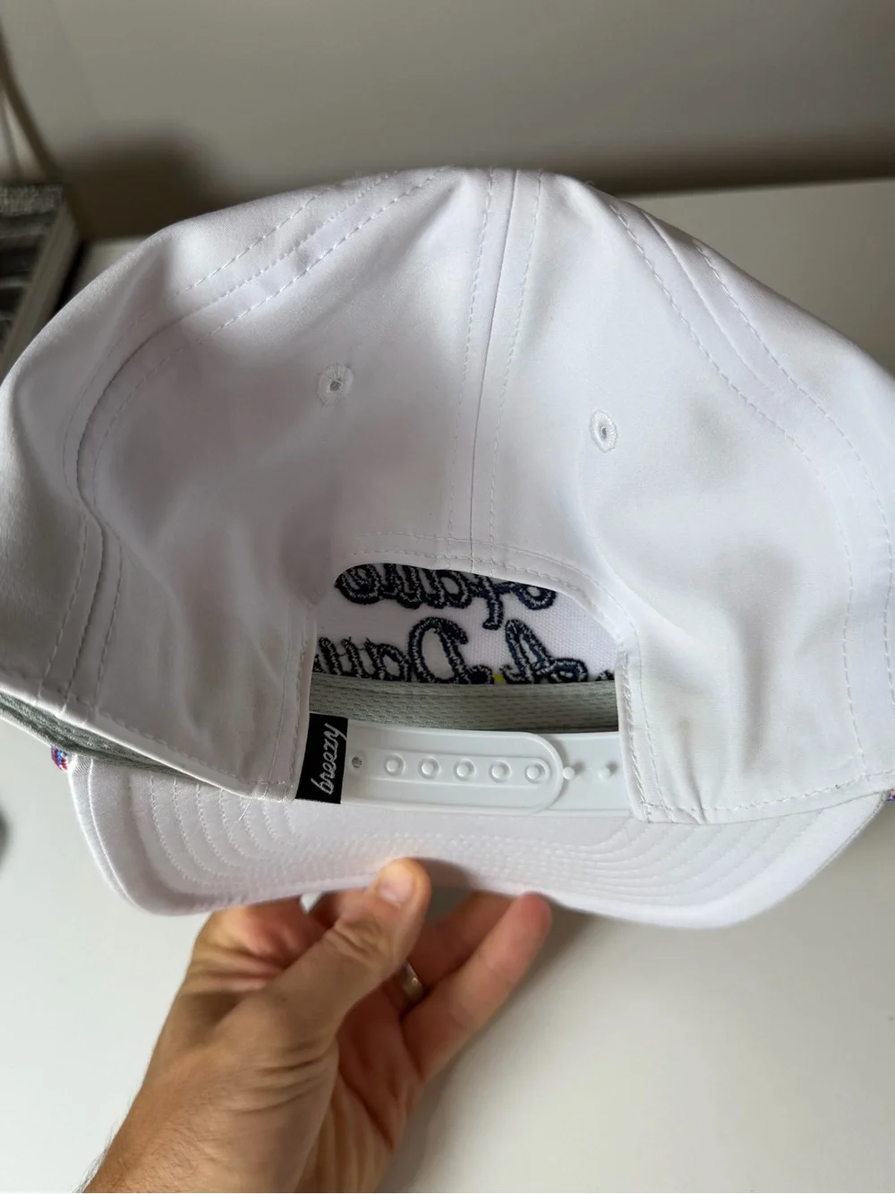 Like New Breezy White 'Have A Day' Golf Embroidered Baseball Cap